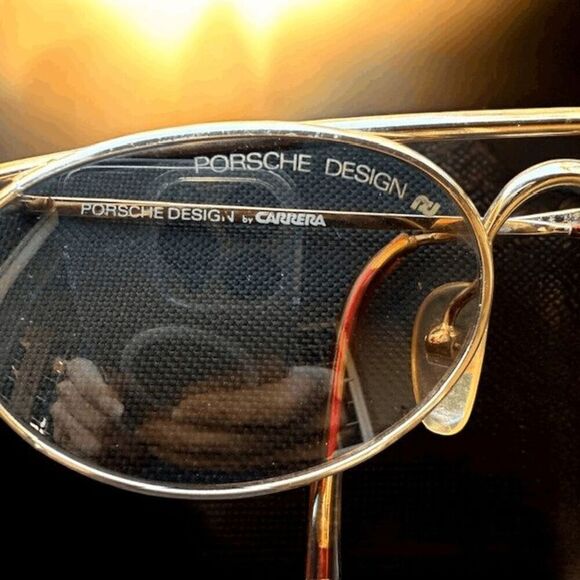 Vintage Porsche Design by Carrera Sunglasses Oval Gold Frame 5681 Australia - Picture 4 of 11